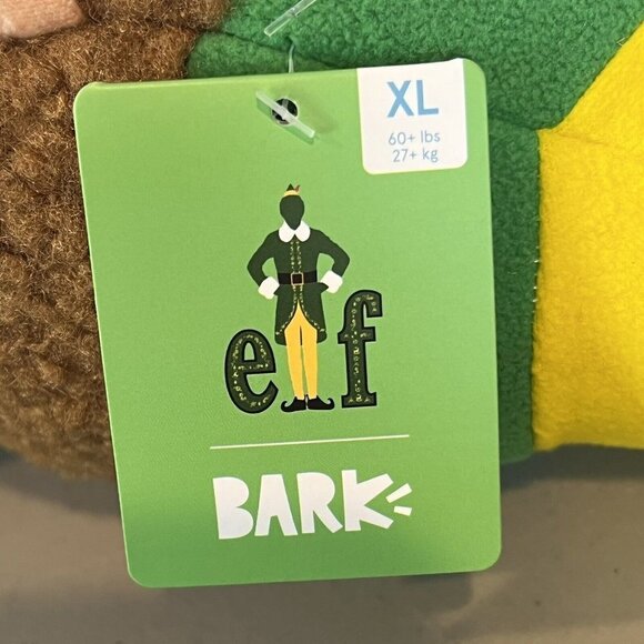Buddy the Elf Christmas Plush Dog Toy XL by Bark BarkBox NWT - Picture 5 of 11